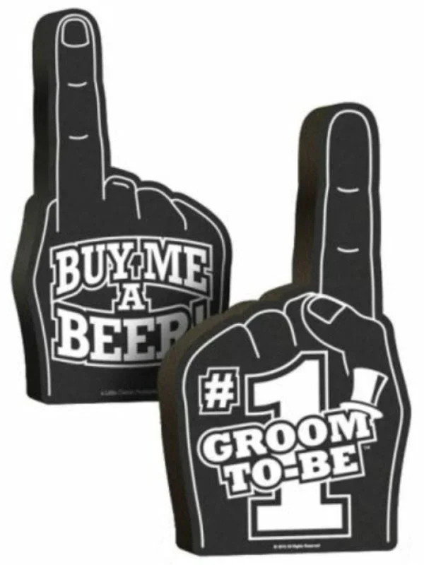 #1 Groom To Be Foam Hand