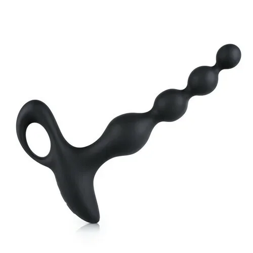 10 Modes Vibrating Silicone Ring Handle Anal Beads