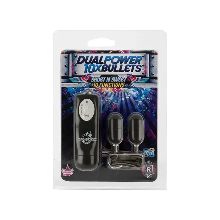 10X Dual Power Bullets Short n’ Sweet (Black)