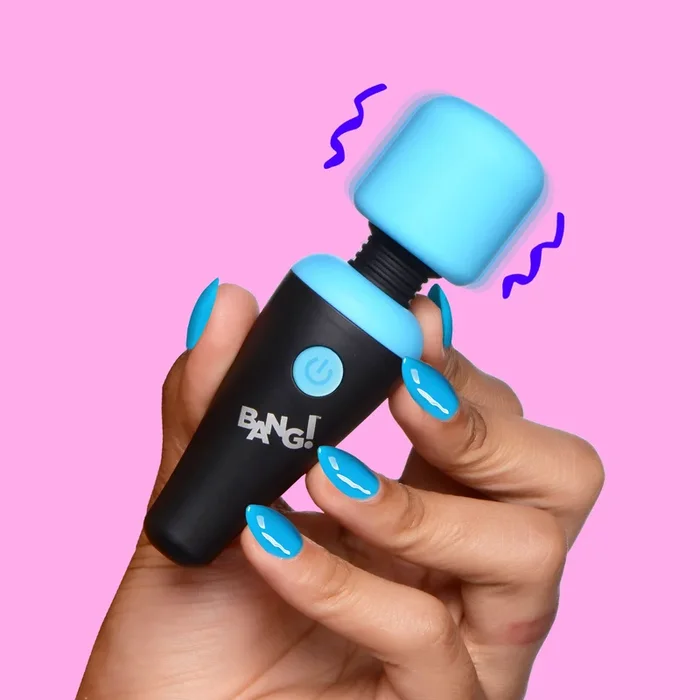 10x Ultra Powerful Silicone Mini Wand – Blue