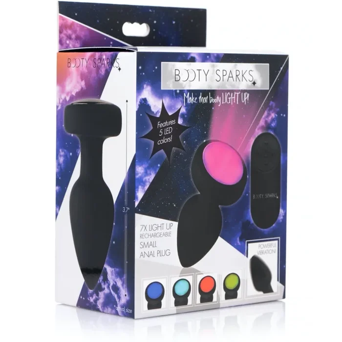 7X Light Up Rechargeable Silicone Anal Plug