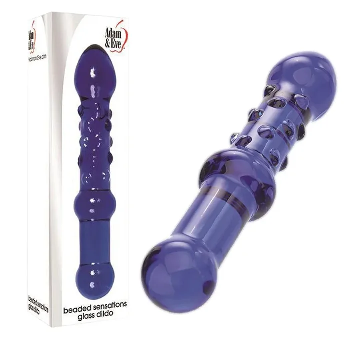 A&E Beaded Sensations Glass Dildo