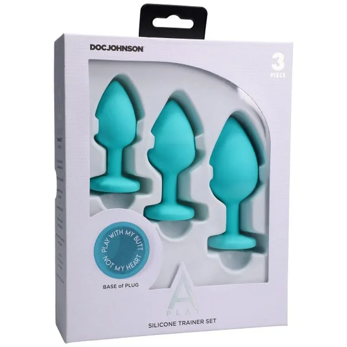 A-Play – Silicone Anal Trainer Set 3 Pieces – Teal