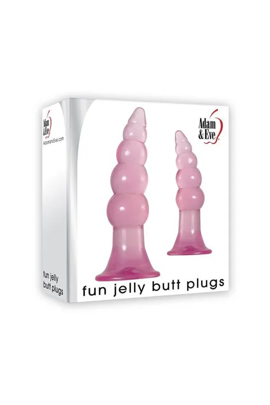 Adam & Eve – Fun Jelly Butt Plugs – Pink