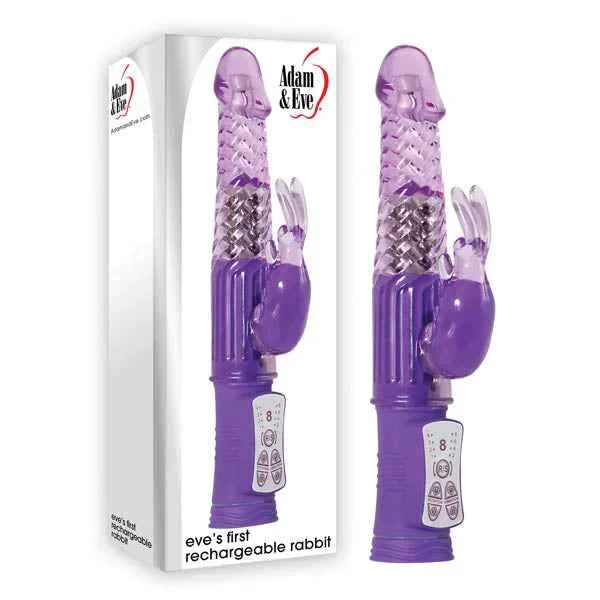 Adam & Eve Eve’s First Rechargeable Rabbit – Purple