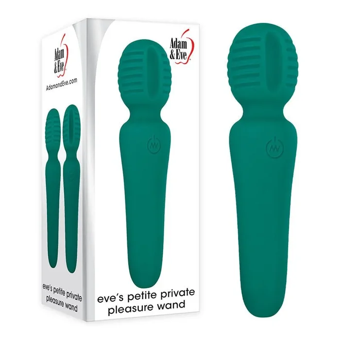 Adam & Eve Petite Private Pleasure Wand – Green 14.8 cm USB Rechargeable Massager Wand