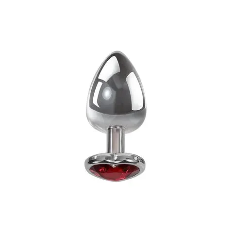 ADAM & EVE RED HEART GEM ANAL PLUG