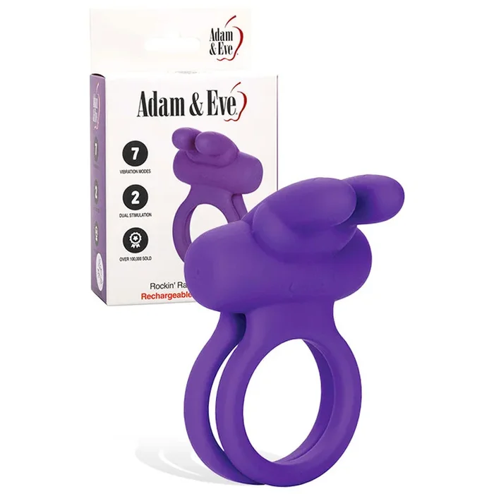 Adam & Eve ROCKIN’ RABBIT – USB Rechargeable Cock & Balls Ring