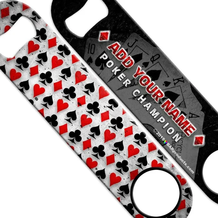 ADD YOUR NAME Speed Bottle Opener – Poker