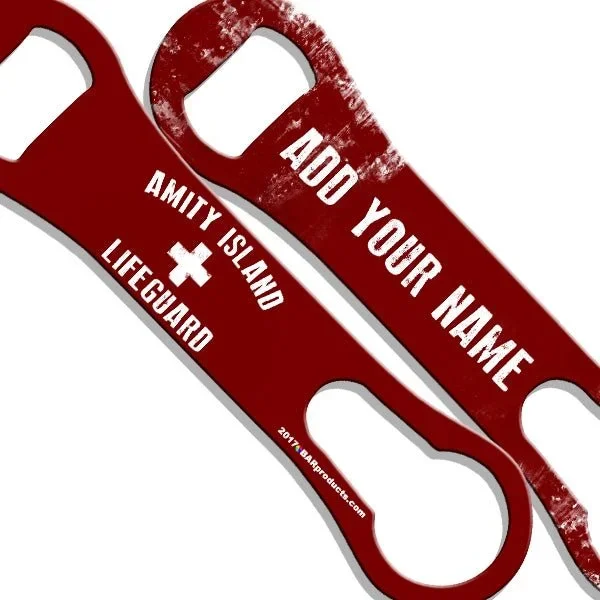 ADD YOUR NAME V-Rod® Bottle Opener – Amity Island Lifeguard