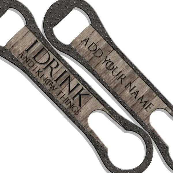 ADD YOUR NAME V-Rod® Bottle Opener – I Drink
