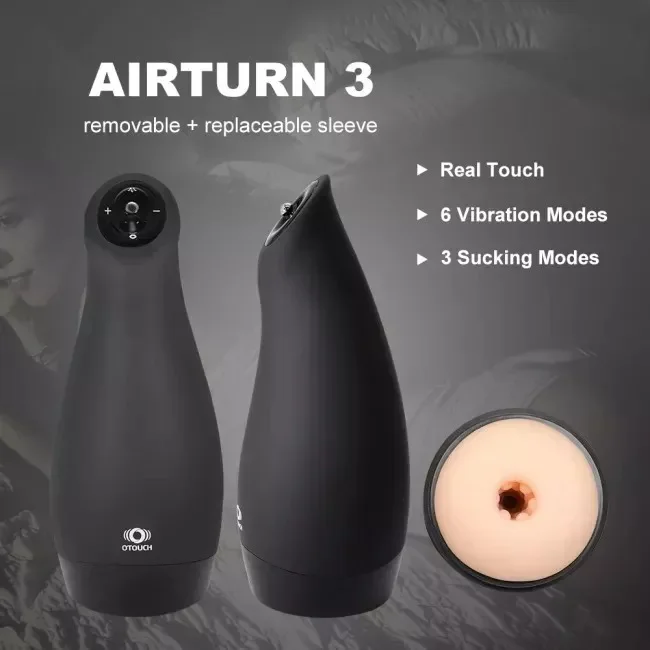 AIRTURN III 6 Vibration Modes and 3 Intensities Masturbator