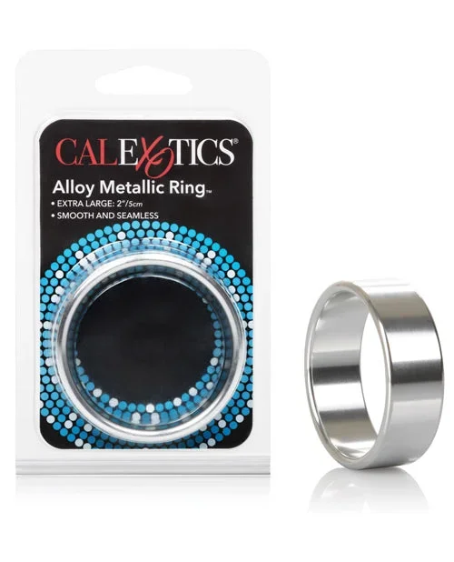 Alloy Metallic Ring – XL Silver