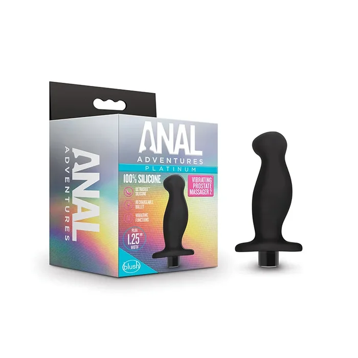 Anal Adventures?Platinum Silicone Rechargeable Vibrating Prostate Massager 02