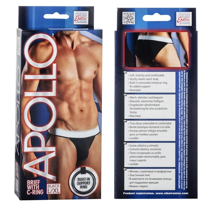 Apollo Brief with C-Ring – Black L/XL