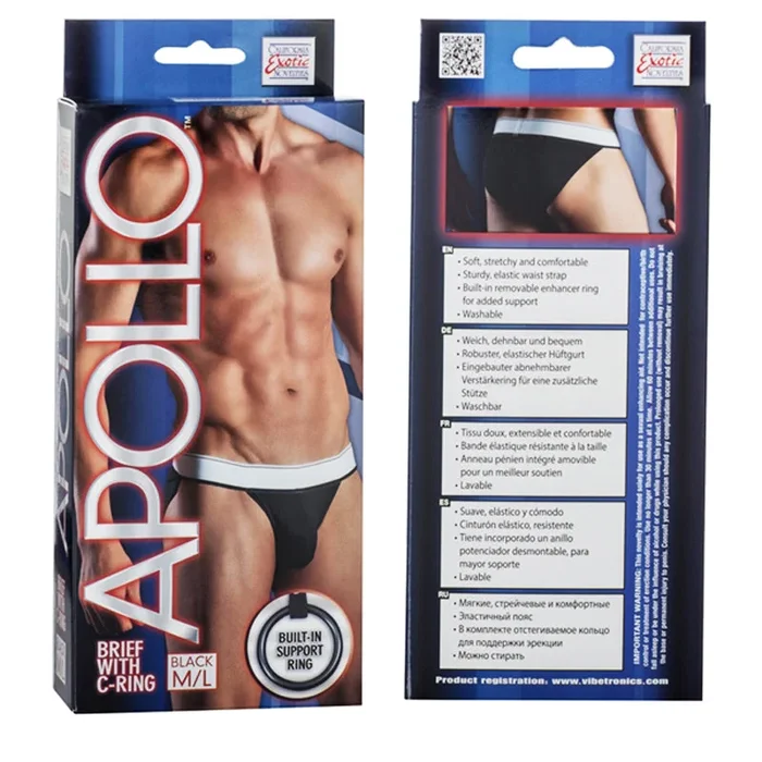 Apollo Brief with C-Ring – Black M/L