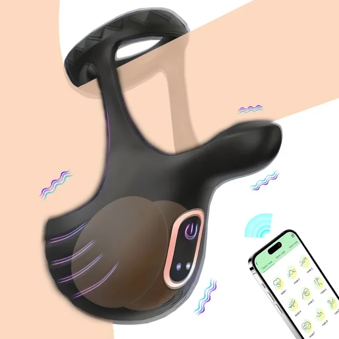 APP Cockring Vibrator Stimulator