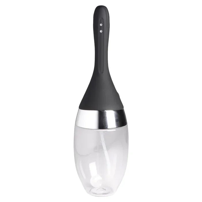 Automatic Vibrating Rechargeable Silicone Enema Bulb – Black