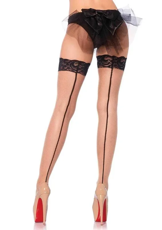 Backseam fishnet stay-up thigh highs – Leg Avenue