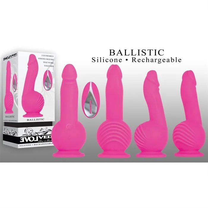 Ballistic Silicone Rechargeable Vibrator 7.5″ by Evolved
