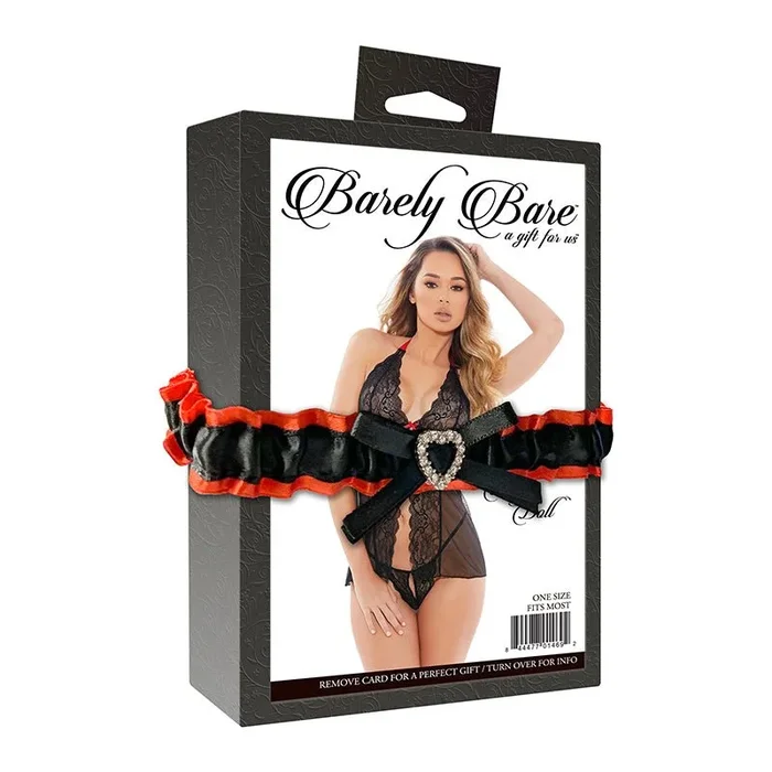 Barely Bare Open-Front Baby Doll Black O/S