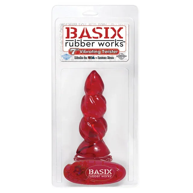 Basix 7in. Vibrating Twister (Red)