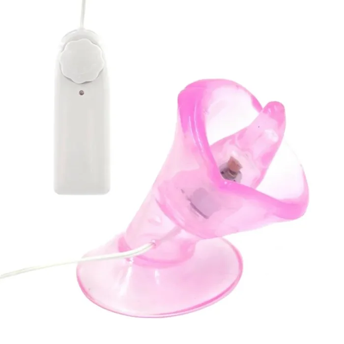 Battery Operated Tongue Nipple Wired Remote Vibrating Stimulator