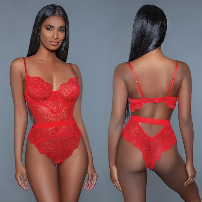 BeWicked Bettany Bodysuit – Red Large