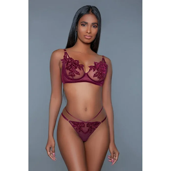 BeWicked Evangeline Set Burgundy S/M