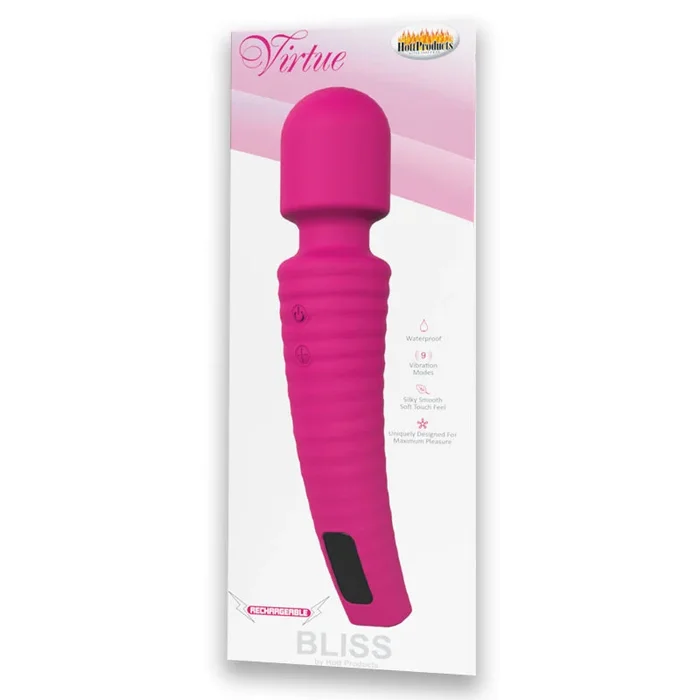 Bliss Virtue Super Power Wand 9 Frequencies Rechargeable Magenta