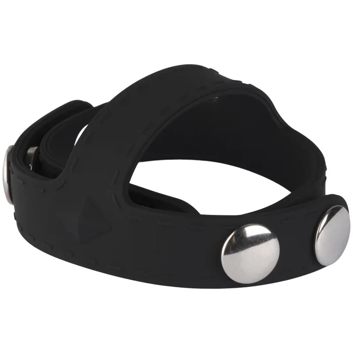 Blue Line C&B Gear Silicone T-style Cock Ring with Ball Divider