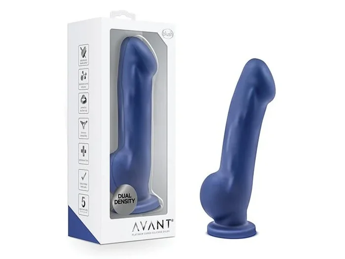 Blush Avant D8 Silicone Dildo – Ergo Indigo