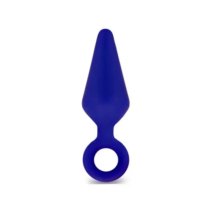 Blush Candy Pop Silicone Anal Plug Large Bulk (Indigo)