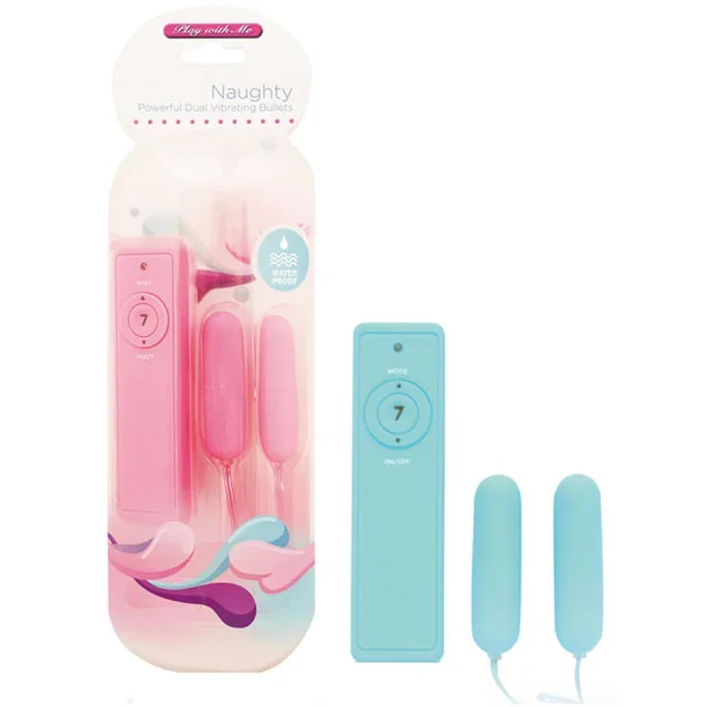 Blush Naughty Dual Bullets (Blue)