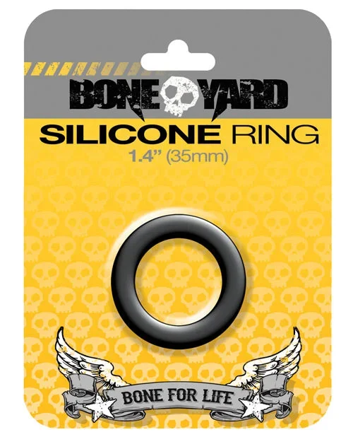 Boneyard 1.4″ Silicone Ring – Black