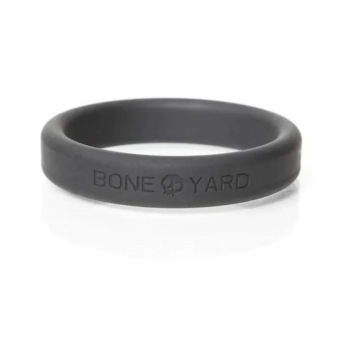 Boneyard Silicone Cock Ring 2 inches Black