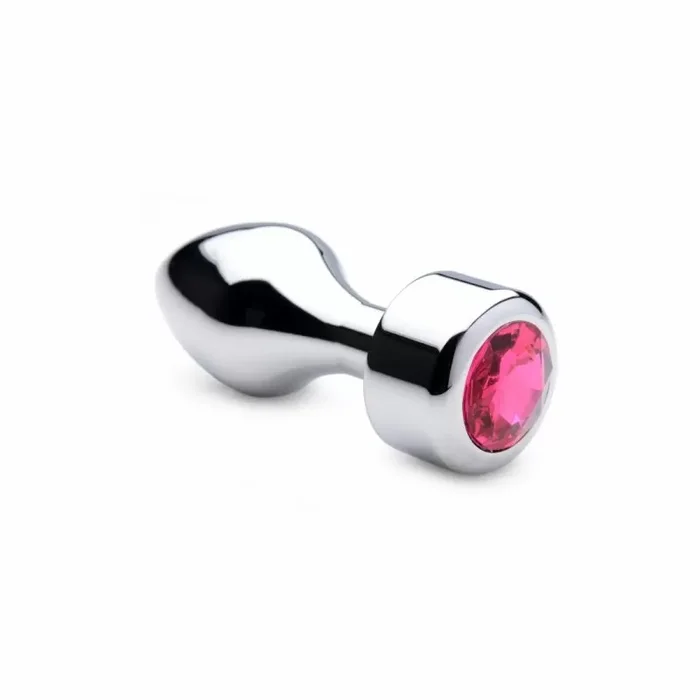 Booty Sparks Hot Pink Gem Aluminium Weighted Anal Butt Plug – Large