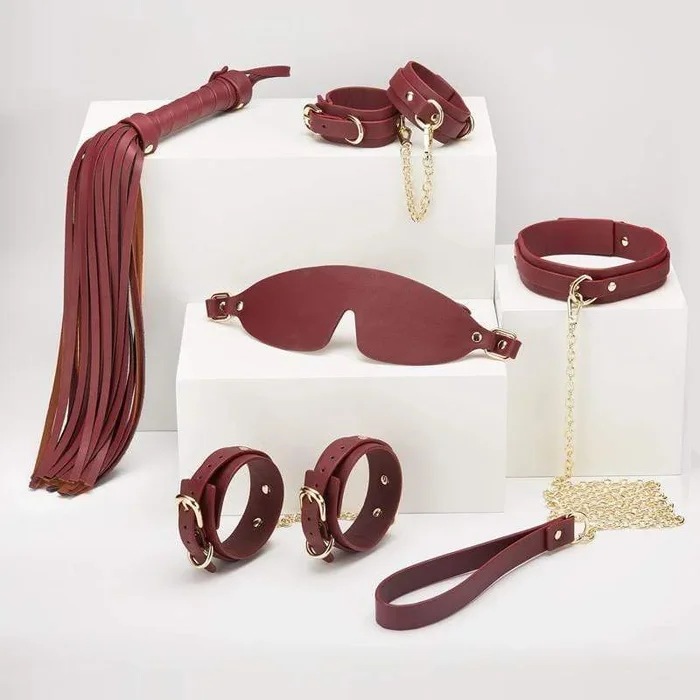 Buyging™ ROOMFUN Retro Red Leather Bondage Kit