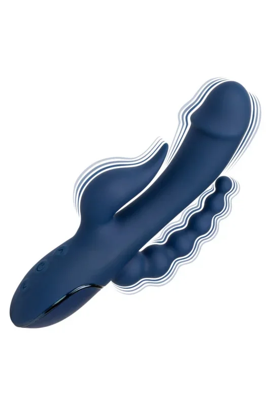 Cal Exotics – III – Triple Orgasm Double Penetration Rabbit Vibrator – Blue