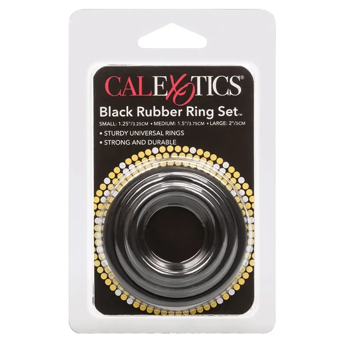 CalExotics Black Rubber Ring – 3 Piece Set