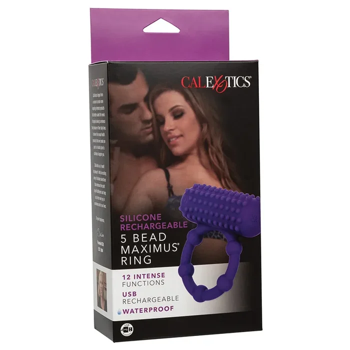 CalExotics Silicone Rechargeable 5 Bead Maximus Ring