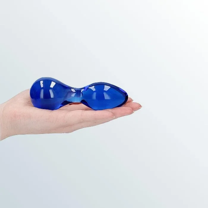 Chrystalino Seed Glass Butt Plug – Blue