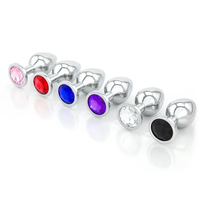 Classic Jeweled Chrome Butt Plugs