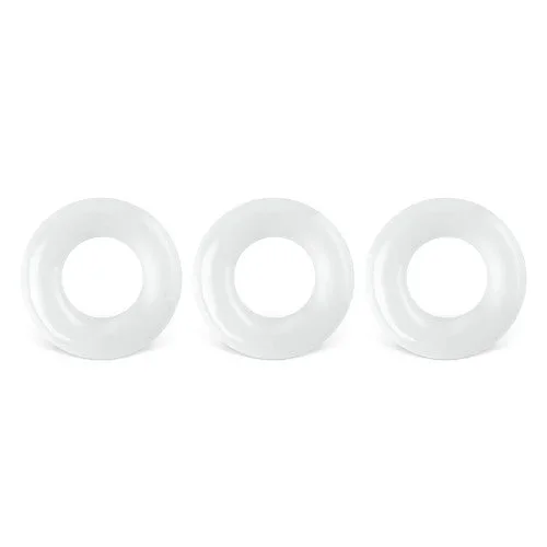 Clear Color Triple Cock rings Kit 3.3 cm