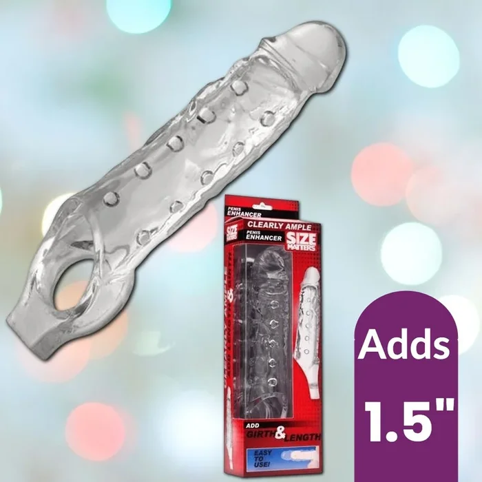 Clearly Ample Penis Enhancer with Ball Loop (Adds 1.5″)