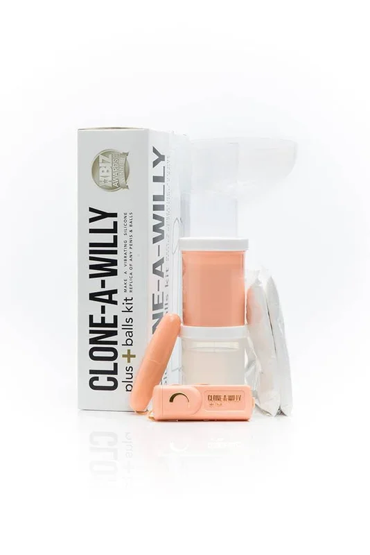 Clone-A-Willy – Plus Vibrating Penis Casting Kit With Balls – Beige