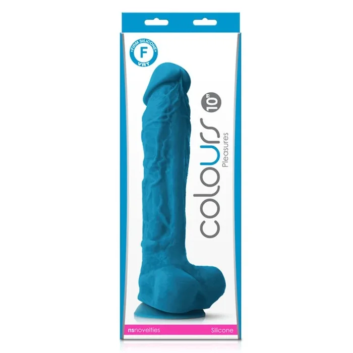 Colours Pleasures 10 in. Dildo Blue