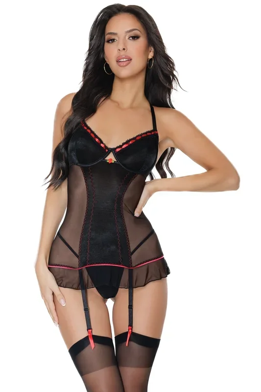 Coquette – 24107 – Chemise – Black