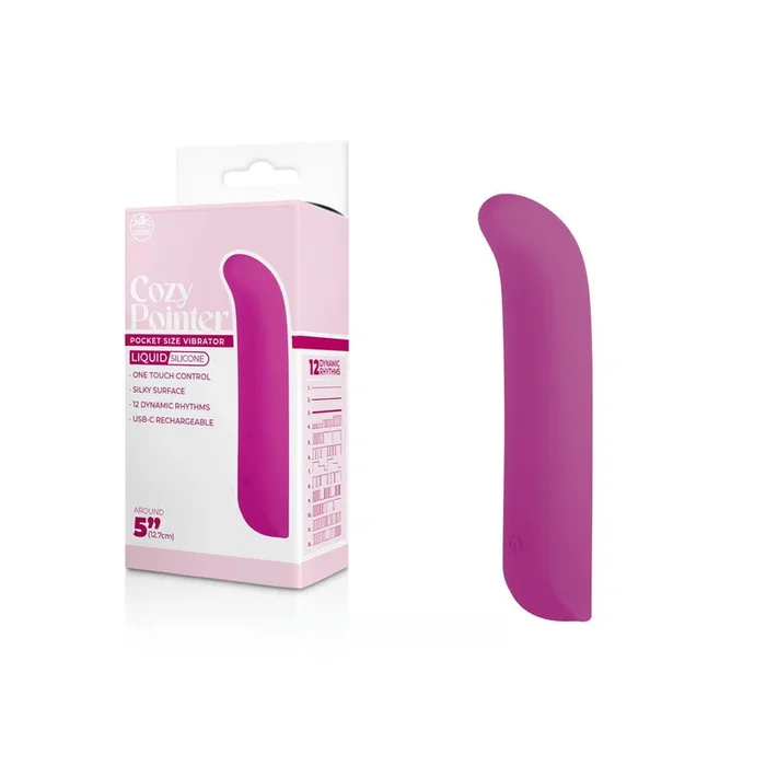 Cozy Pointer 12.7 cm Pocket Size Vibrator – Pink