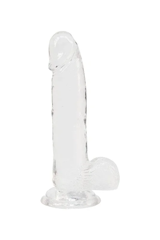 Crystal Addiction – 8″ Clear Realistic Dildo with Balls